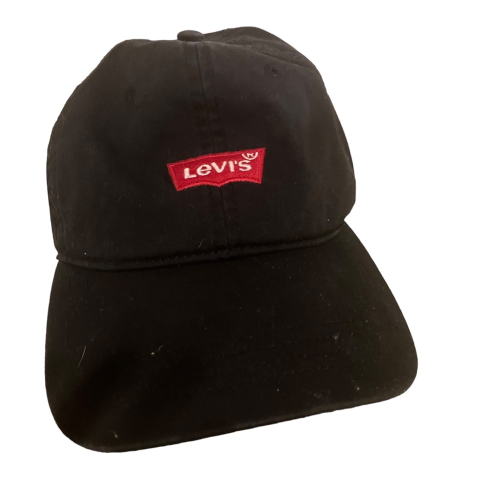Faded Black 100% Cotton Batwing Graphic Levi's Adjustable Hat